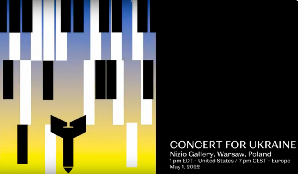Concert for Ukraine with Patrycja Betely, Karolina Cicha, Natalia Shylova, Emil Chrol, Agnieszka Kozlo, Katarzyna Sokolowska, Agnieszka Wilczynska, Kasia Pietrzko, Piotr Rozanksi and Grzegorz Mania in Warsaw.